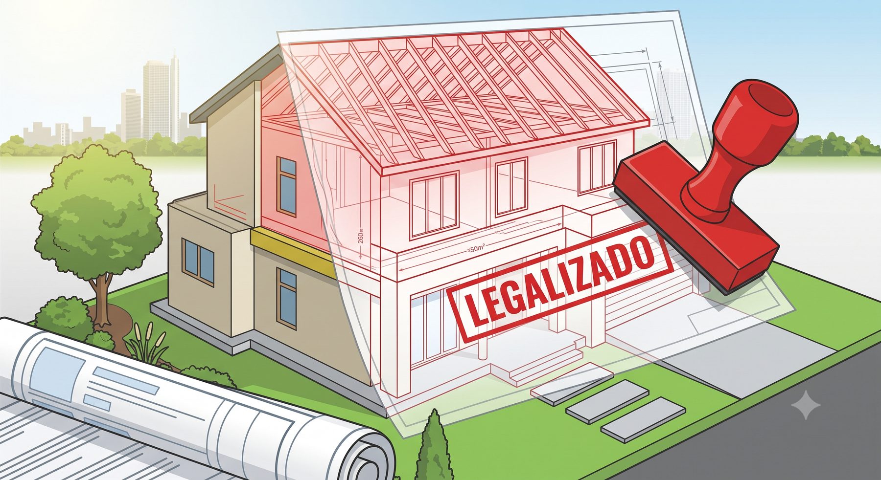 Legalización de una construcción no registrada en el catastro